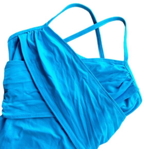 Body Wrappers  Girls Blue Wrap Dance Leotard/Bodysuit Size XS - Picture 3 of 6